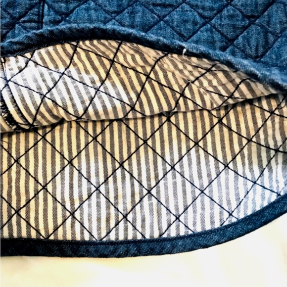 Brooks Brothers Denim Quilted Skirt 10 - Picture 5 of 9